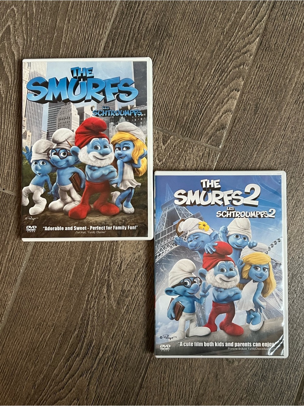 Blue Crew Bundle | The Smurfs & The Smurfs 2 Family Kids 2 DVD Movie Lot